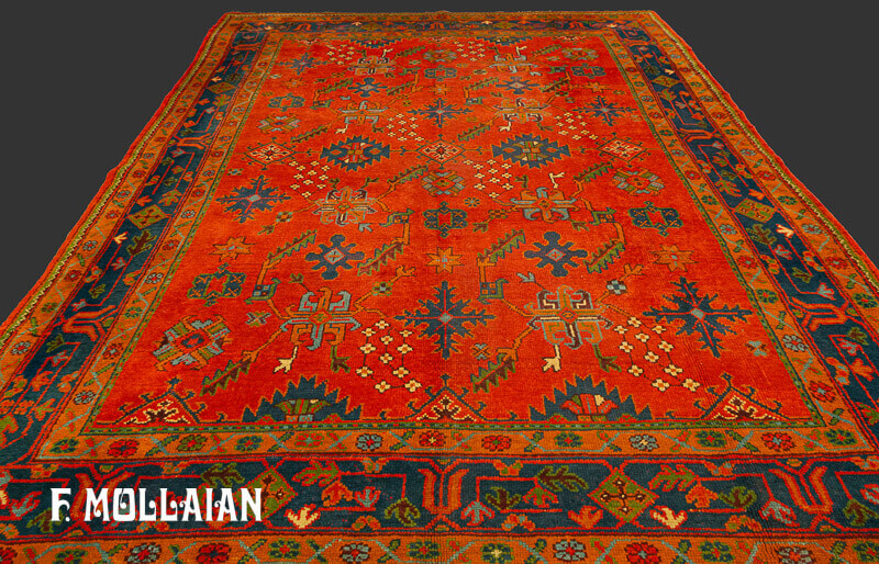 Large Antique Turkish Ushak (Oushak) Carpet  n°:29620032